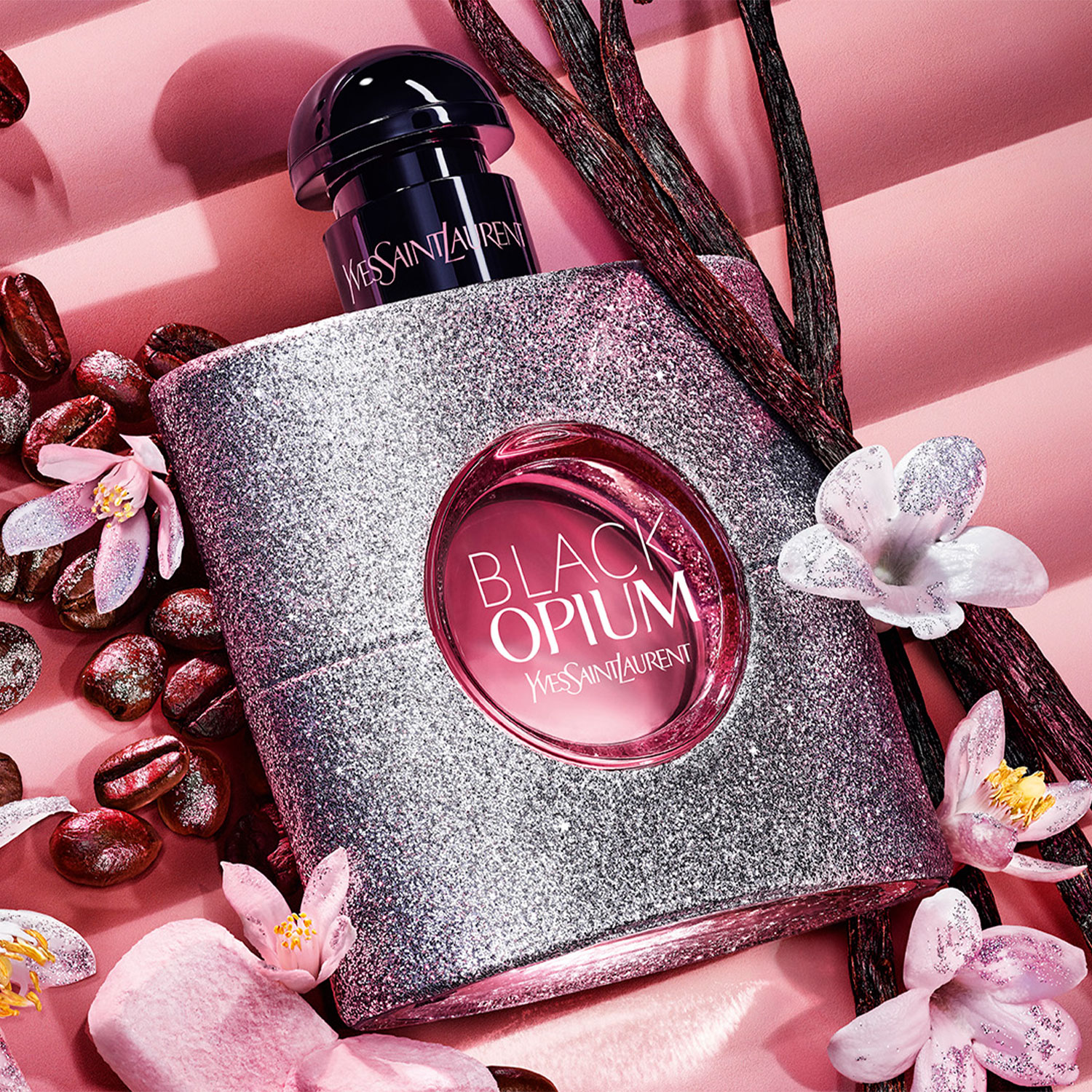FRAGANCIA DE YVES SAINT LAURENT BLACK OPIUM GLITTER EAU DE PARFUM